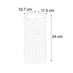 QAZQA Vintage zylinderförmige Wandleuchte weiß Gips - Mahou