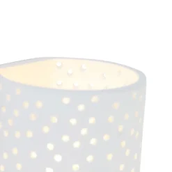 QAZQA Vintage zylinderförmige Wandleuchte weiß Gips - Mahou