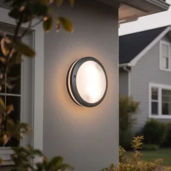 QAZQA Wand- und Deckenleuchte Dunkelgrau 2-flammig IP54 - Glow