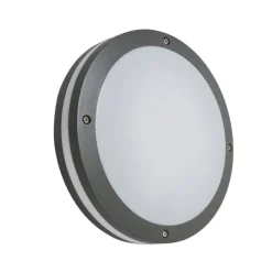 QAZQA Wand- und Deckenleuchte Dunkelgrau 2-flammig IP54 - Glow