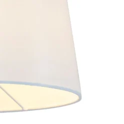 QAZQA Wandleuchte Bronze mit weißem Schirm und verstellbarem Arm - Ladas Deluxe