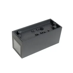 QAZQA Wandleuchte grau IP44 mit Hell-Dunkel-Sensor - Baleno II