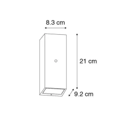QAZQA Wandleuchte grau IP44 mit Hell-Dunkel-Sensor - Baleno II