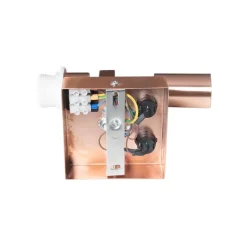 QAZQA Wandleuchte Kupfer mit Leselampe und Schirm 18 cm schwarz - Brescia