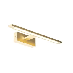 QAZQA Wandleuchte Messing 41,5 cm inkl. LED IP44 - Jerre