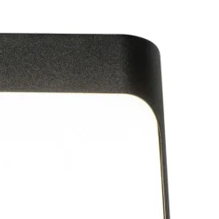 QAZQA Wandleuchte schwarz inkl. LED IP44 mit Bewegungssensor - Khuvan