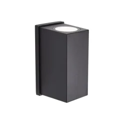 QAZQA Wandleuchte schwarz magnetisch inkl. LED wiederaufladbar - Sandy