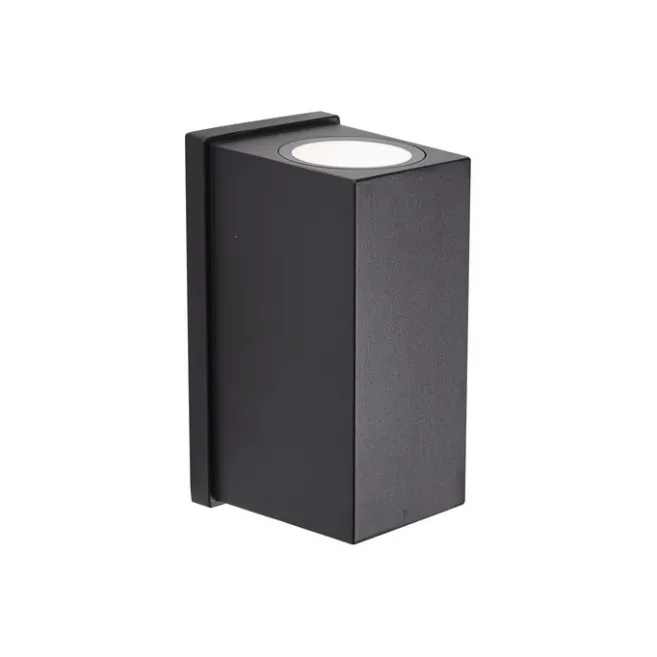 QAZQA Wandleuchte schwarz magnetisch inkl. LED wiederaufladbar - Sandy