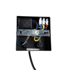 QAZQA Wandleuchte Schwarz mit Bronze-Samt-Schirm 18cm - Brescia