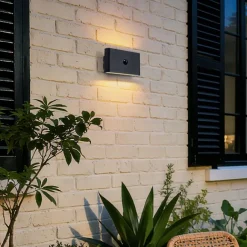 QAZQA Wandleuchte schwarz 4-Stufen-Sensor magnetisch inkl. LED wiederaufladbar - Batt