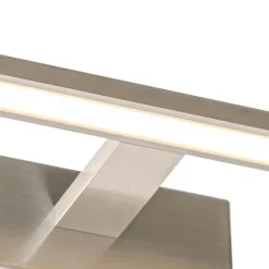 QAZQA Wandleuchte Stahl 41,5 cm inkl. LED IP44 - Jerre