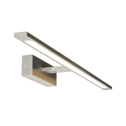 QAZQA Wandleuchte Stahl 62 cm inkl. LED IP44 - Jerre