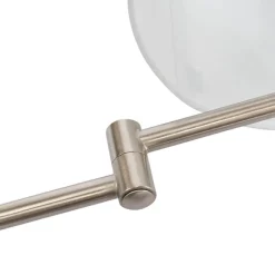 QAZQA Wandleuchte Stahl mit weißem Schirm und verstellbarem Arm - Ladas