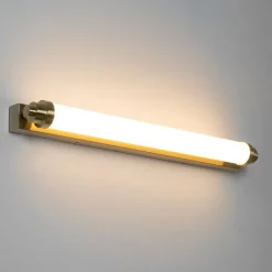 QAZQA Wandleuchte weiß mit gold inkl. LED 3-stufig dimmbar IP44 - Yordi