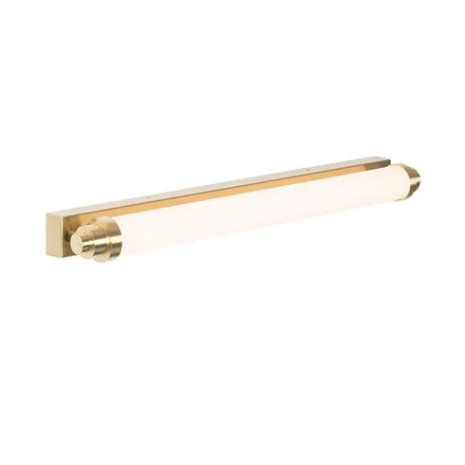 QAZQA Wandleuchte weiß mit gold inkl. LED 3-stufig dimmbar IP44 - Yordi