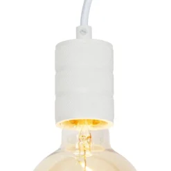 QAZQA Weiße Hängelampe für Schienensystem 1-phasig - Iconic Cavalux