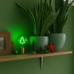 LUEDD Weihnachts E27 LED Lampe G125 Klar 1.8W 100 lm