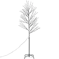 QAZQA Weihnachtsbaum schwarz 200cm inkl. LED IP44 - Vixen