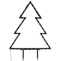Luca Lighting Weihnachtsbaumstrahler schwarz 71cm inkl. LED IP44 mit Fernbedienung - Kas