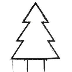 Luca Lighting Weihnachtsbaumstrahler schwarz 71cm inkl. LED IP44 mit Fernbedienung - Kas