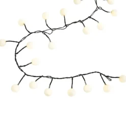 QAZQA Weihnachts-Lichterkette grün mit 100 LEDs weiß 5m IP44 - Dasher