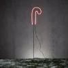 Luca Lighting Weihnachts-Neon-Gartenstecker Rote Zuckerstange inkl. LED mit Timer IP44 - Fura