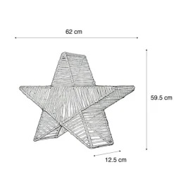 Newgarden Weihnachts-Stehleuchte Braun 60cm inkl. LED IP54 Akku - Sisine