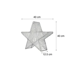 Newgarden Weihnachts-Stehleuchte Braun 40cm inkl. LED IP54 Akku - Sisine
