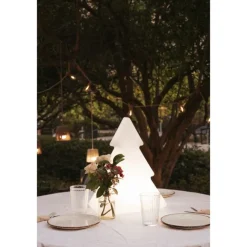 Newgarden Weihnachts-Stehleuchte weiß 40cm inkl. LED Solar und Akku RGBW - Pinus