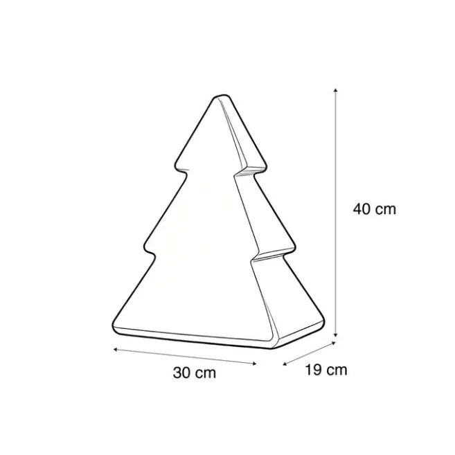 Newgarden Weihnachts-Stehleuchte weiß 40cm inkl. LED Solar und Akku RGBW - Pinus
