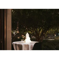 Newgarden Weihnachts-Stehleuchte weiß 40cm inkl. LED Solar und Akku RGBW - Pinus