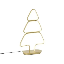 QAZQA Weihnachts-Tischleuchte Gold Weihnachtsbaum inkl. LED - Arbre