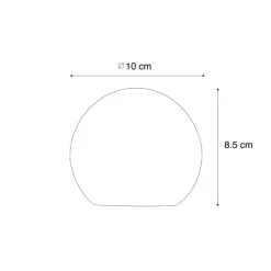 Newgarden Weihnachts-Tischleuchte Gold 10cm inkl. LED 3er-Set - Lua