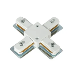 QAZQA X-Verbinder für 1-Phasen-Schiene weiß - Iconic